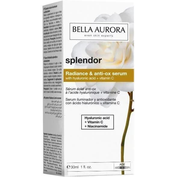 Сироватка для обличчя Bella Aurora Splendor гіалуронова кислота + вітамін C, 30 мл