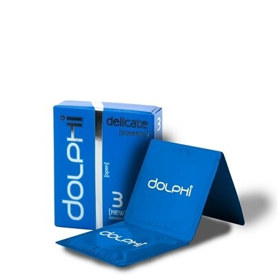 Презервативи Dolphi Lux Delicate Superfine особливо тонкі, 3 штуки
