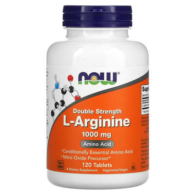 L-аргінін NOW L-Arginine 1000 мг таблетки №120