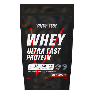 Протеїн Vansiton Ultra Fast Protein, шоколад, 450 г