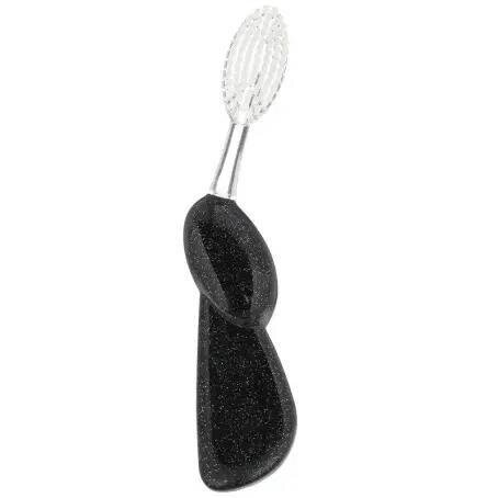 Зубна щітка Radius Big Brush Original Right hand для правші, м'яка, чорний блиск