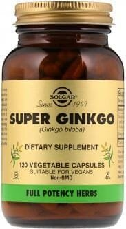 Гінкго Білоба Solgar Super Ginkgo вег. капсули №120