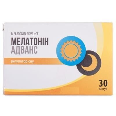 Мелатонін Адванс капсули №30