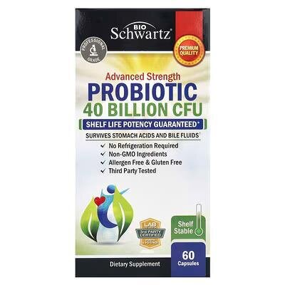 Пробіотики 40 млрд BioSchwartz Probiotic 40 billion, 60 капсул