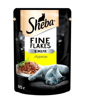 Корм вологий для кішок Sheba 8645 курка в желе, 85 г