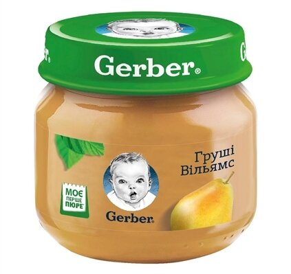 Пюре фруктове Gerber Груші Вільямс, 80 г