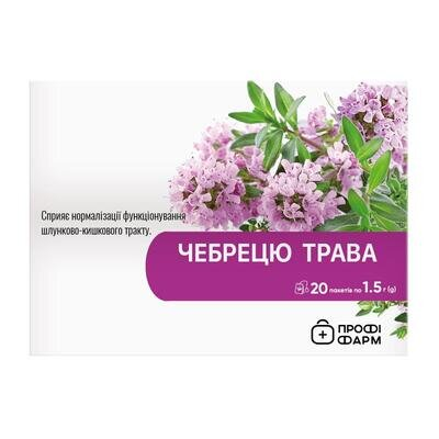 Фіточай Профі Фарм Чебрецю трава у фільтр-пакетах по 1,5 г №20