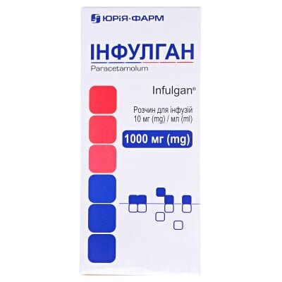 Інфулган розчин д/інф. 10 мг/мл по 100 мл у пляш. склян.