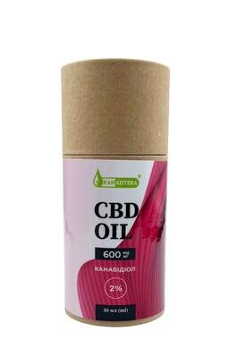 CBD-олія Канаптека Канабідіол 2% 600 мг по 30 мл у флаконі