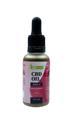 CBD-олія Канаптека Канабідіол 2% 600 мг по 30 мл у флаконі