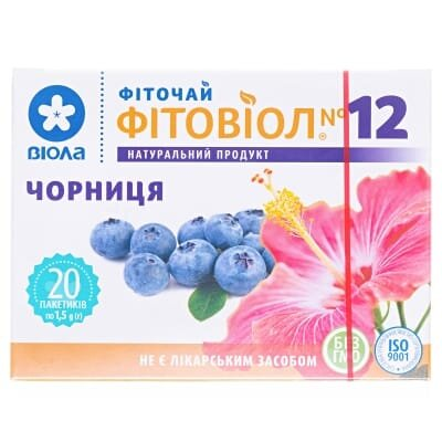 Фіточай Фітовіол №12 Чорниця по 1.5 г №20 у філ.-пак.