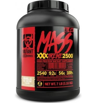 Гейнер Mutant Mass Extreme 2500, ваніль, 3180 г