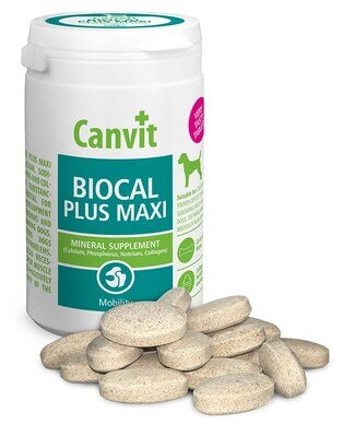 Вітаміни для собак Canvit Biocal Plus Maxi, 230 г