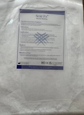 Пластир силіконовий Scar Fx проти шрамів і рубців, розмір 10х20 см, 1 штука
