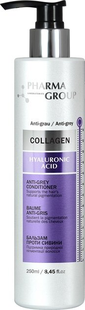 Бальзам для волосся Pharma Group Laboratories Collagen+Hyaluronic Acid проти сивини, 250 мл