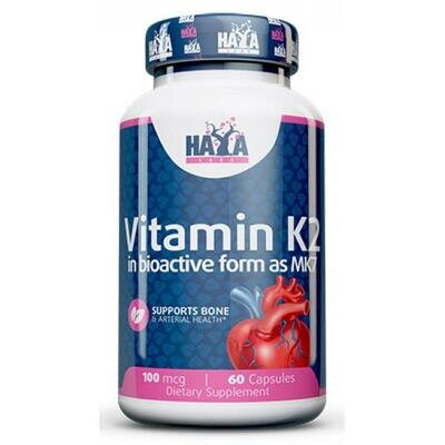 Вітамін К2 (менахінон-7) Haya Labs Vitamin K2-Mk7 100 мкг, 60 капсул
