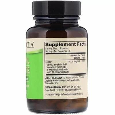 Метилфолат Dr. Mercola Methyl Folate 5 мг, 30 капсул