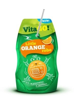 Напій фруктовий VitaGo апельсиновий, 200 мл