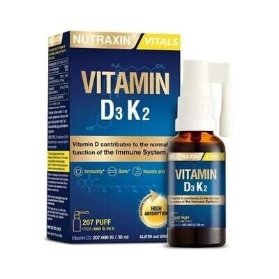Вітамін D3 + K2 Nutraxin Vitamin D3 + K2 спрей, 30 мл