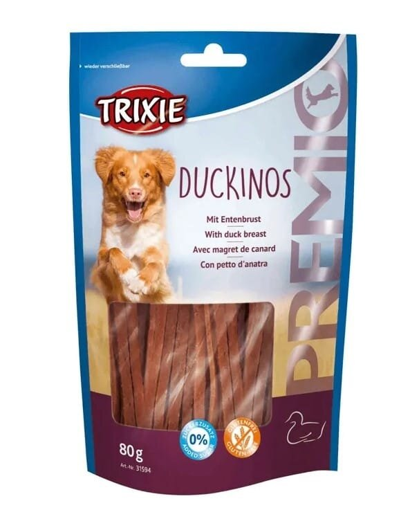 Ласощі для собак Trixie 31594 PREMIO Duckinos Качина грудка, 80 г