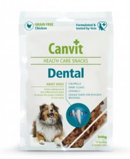 Ласощі для собак Canvit Dental, 200 г