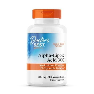 Альфа-ліпоєва кислота Doctor's Best Alpha-Lipoic Acid 300 мг, 180 капсул