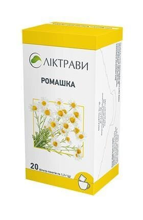 Ромашка фіточай по 1.3 г №20 у філ.-пакетах.