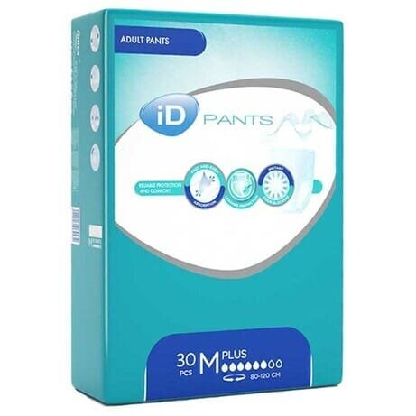 Підгузки-трусики для дорослих iD Pants Plus, розмір М, 30 штук