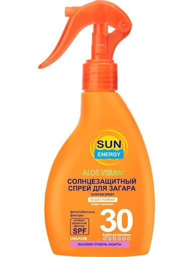 Спрей для засмаги Sun Energy SPF 30, 200 мл