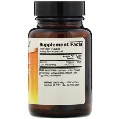 Вітамін D3 Dr. Mercola Liposomal Vitamin D3 10000, 90 капсул