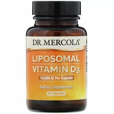 Вітамін D3 Dr. Mercola Liposomal Vitamin D3 10000, 90 капсул