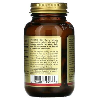 Виноградних кісточок екстракт Solgar Grape Seed Extract 100 мг вег. капсули №60