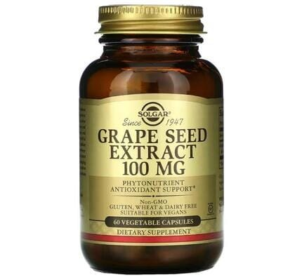 Виноградних кісточок екстракт Solgar Grape Seed Extract 100 мг вег. капсули №60