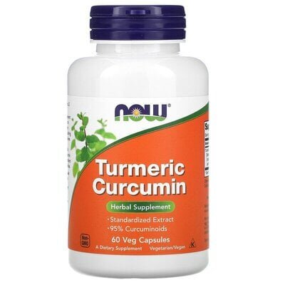 Куркума NOW Turmeric Curcumin вег. капсули №60