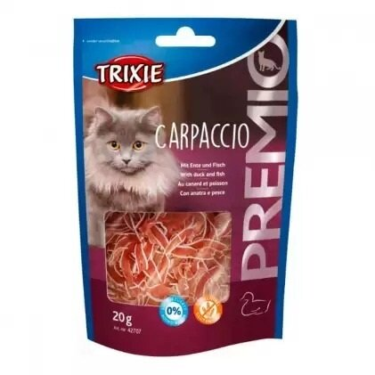 Ласощі для кішок Trixie PREMIO Carpaccio з качкою і рибою, 20 г
