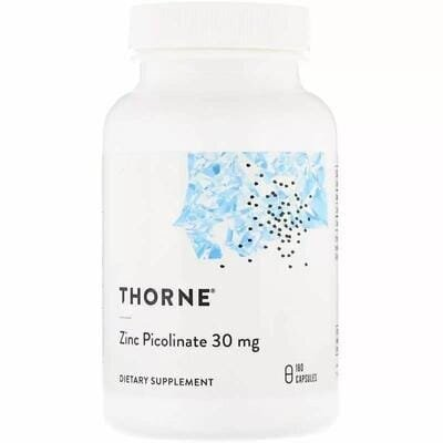 Цинк Піколінат 30 мг Thorne Research Zinc Picolinate капсули №180