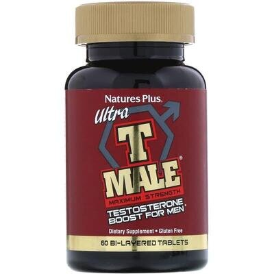 Формула для чоловіків ультра Nature's Plus T-Male Testosterone For Men, 60 таблеток