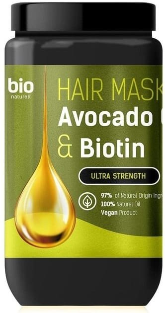 Маска для волосся Bio Naturell Ультрасила з олією авокадо та біотином, 946 мл