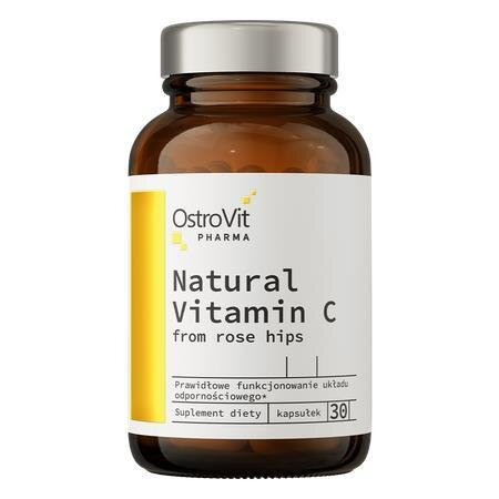 Вітамін C OstroVit Pharma Natural Vitamin C from Rose Hips, 30 капсул