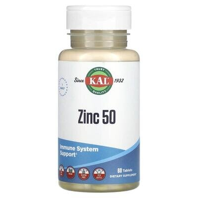 Цинк КАL Zinc 50, 60 таблеток