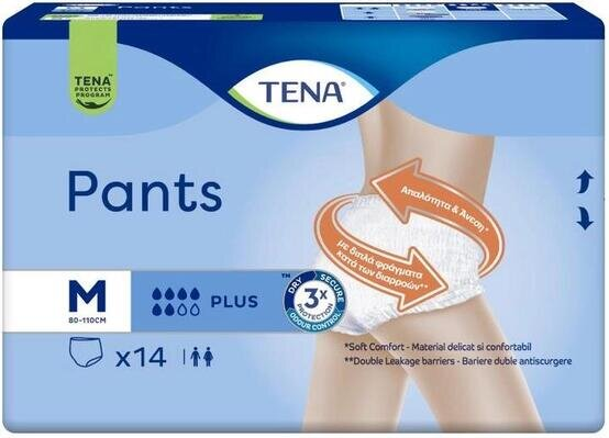 Підгузки-трусики Tena Pants Plus М, 14 штук