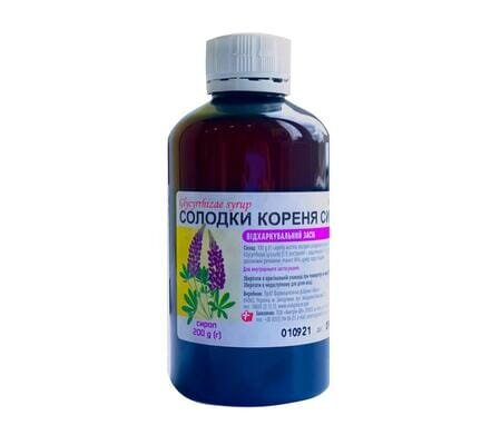 Солодки кореня сироп по 200 г у флак.