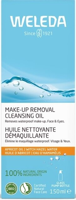 Гідрофільна олія для обличчя Weleda Make-Up Removal Cleansing Oil з органічним гамамелісом для зняття макіяжу, 150 мл