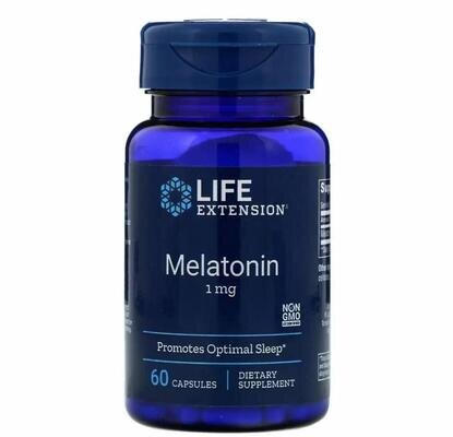 Мелатонін Life Extension Melatonin 1 мг, 60 капсул