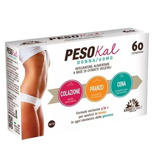 Комплекс Erbenobili Pesokal 3 в 1 для схуднення, 60 таблеток