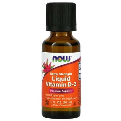 Вітамін Д-3 NOW Vitamin D-3 1000 МО рідкий, 30 мл