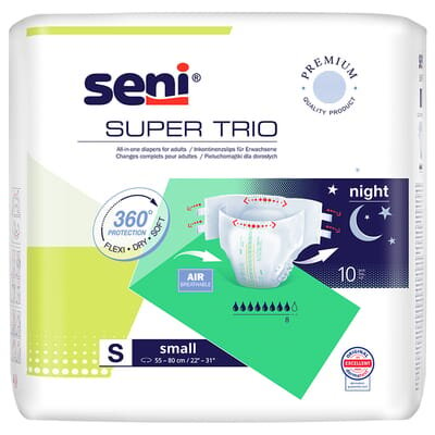 Підгузки для дорослих Seni Super Trio small, розмір S, 10 штук