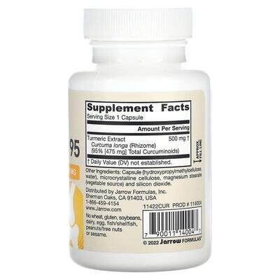 Куркумін 95 Jarrow Formulas Curcumin 95 Turmeric Extract 500 мг, 60 капсул