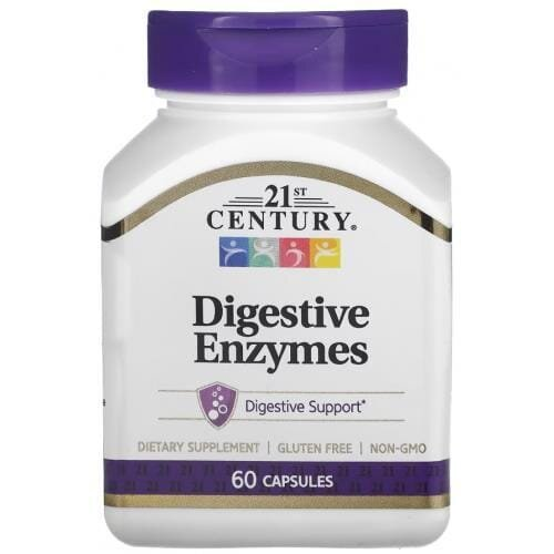 Травні ферменти 21st Century Digestive Enzymes, 60 капсул