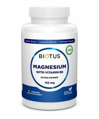 Магній і вітамін В6 Biotus Magnesium with Vitamin B6 екстра сильний капсули №150